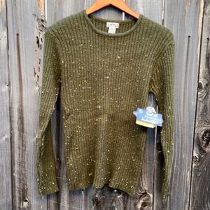 Bleu Cafe Knit Pullover Sweater womens  Size Large